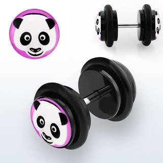 Fake Plug Acryl Panda (BJ0090)