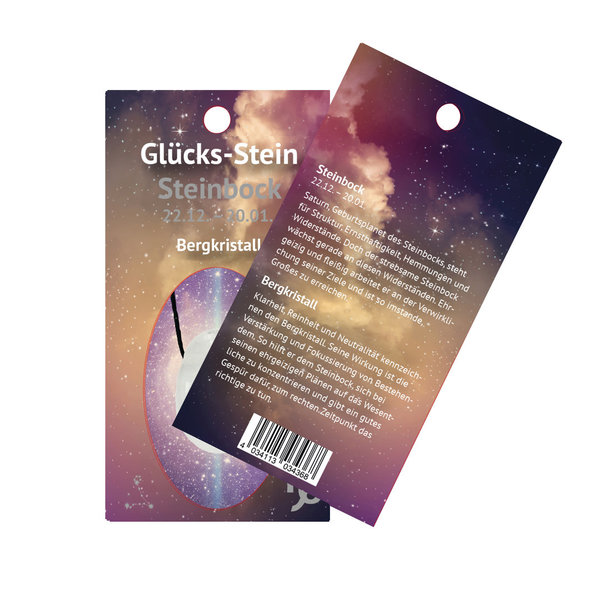 Glücksteinkarte Astrokarte Steinbock (SP30091)