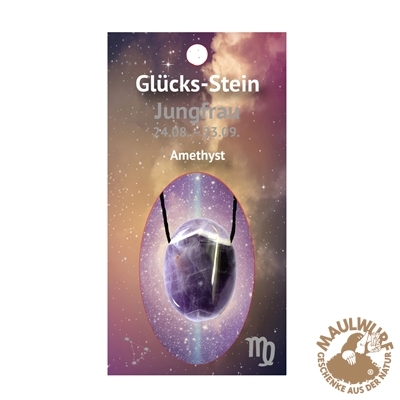 Glücksteinkarte Astrokarte Jungfrau (SP30099)
