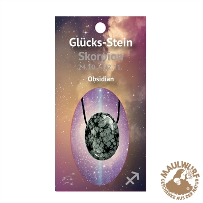 Glücksteinkarte Astrokarte Skorpion (SP30101)